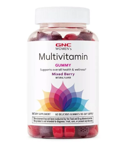 Multivitamínico Feminino, com Biotina, 60 Gomas Sabor Mixed Berry, GNC