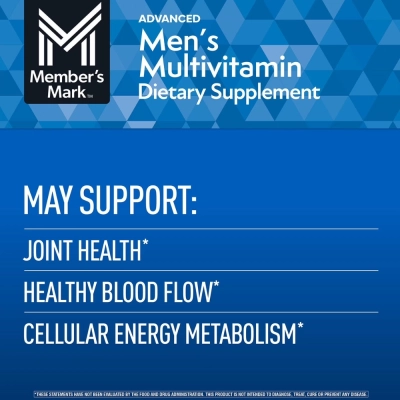 Advanced Men’s, Multivitamínico para Homens, 275 Comprimidos, Member’s Mark 