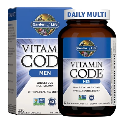Fórmula Multivitamínica Masculina, Vitamin CODE, 120 Cápsulas, Garden of Life