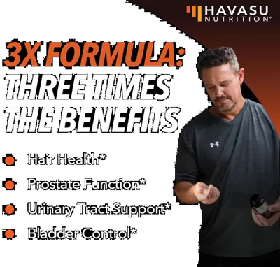 Saw Palmetto Fórmula 3X, Apoio à próstata, Havasu Nutrition