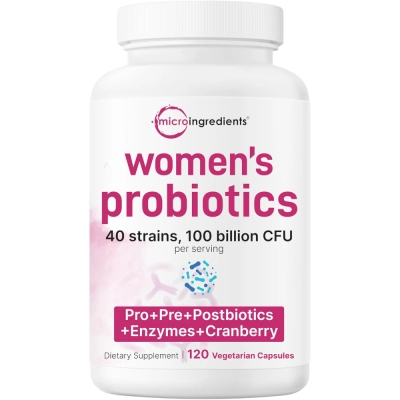 Probiótico Feminino, 100 Bilhões UFC, 120 Cápsulas, Micro Ingredientes