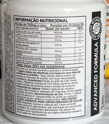 Complexo Termogênico, 700mg, 60 Cápsulas, Sunfood