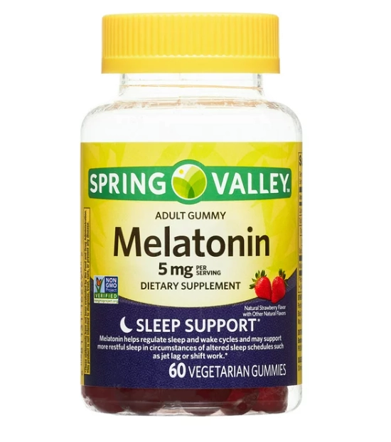 Melatonina 5mg, 60 Gomas, Spring Valley