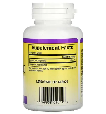 Coenzima Q10, 100 mg, 60 Cápsulas, Natural Factors