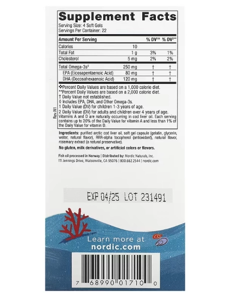 DHA infantil, 90 mini Cápsulas Mastigáveis Sabor Morango, Nordic Naturals