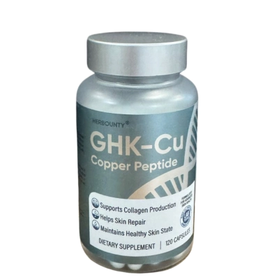 GHK-CU, Peptídeo de Cobre, 120mcg, 120 Cápsulas, Herbounty