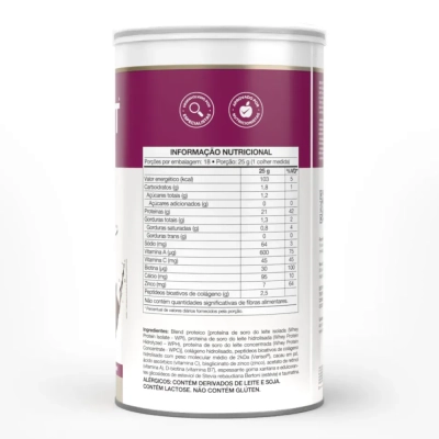 Isofort Beauty 450g, Whey Protein Isolado, Hidrolisado e Concentrado, Sabores, 21g de Proteína Por Porção, Vitafor