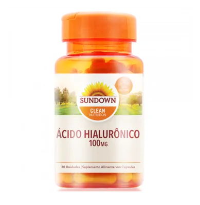 Ácido Hialurônico, 100mg, 30 Unidades, Sundown