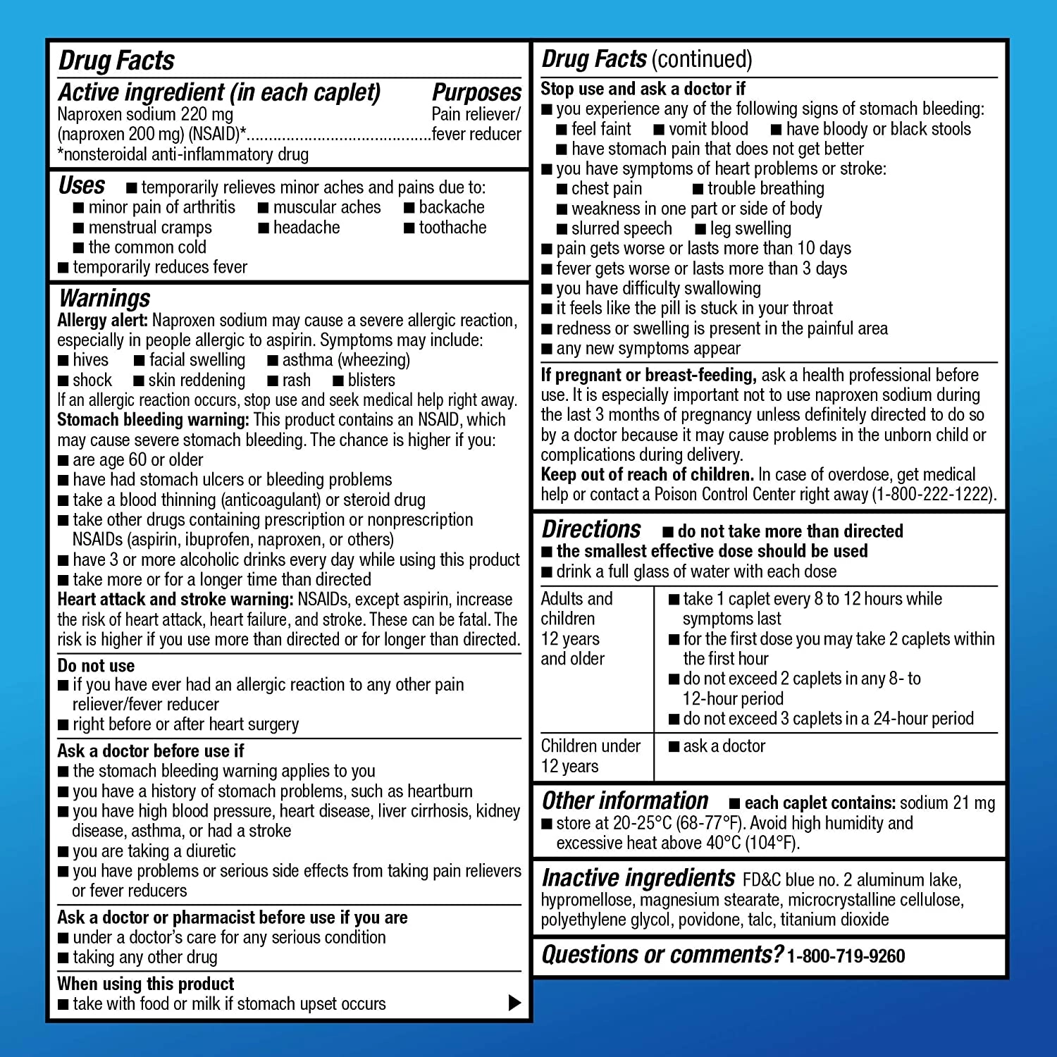 Naproxen Sodium, 220,Mg, 300 Tablets, Amazon Elements