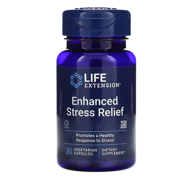 Enhanced Stress Relief, 30 Cápsulas, Life Extension - Vitaminas Brasil