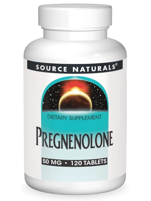 Pregnenolone 50mg, 120 Tabletes, Source Naturals