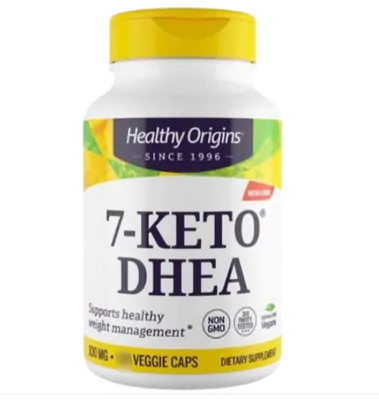 7-Keto DHEA Metabolite 100mg, 60 Cápsulas, Healthy Origins