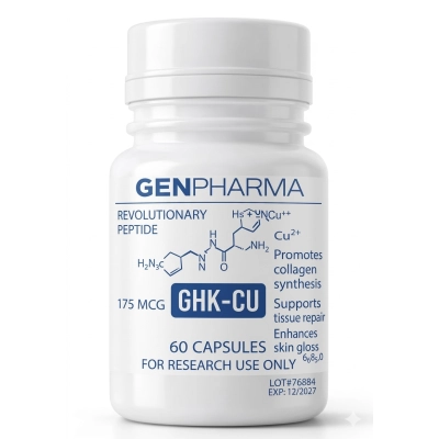 GHK-CU 175mcg, Tecnologia Avançada em Regeneração Celular, 60 Cápsulas, Gen Pharma