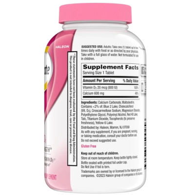 Bone Health, Suplemento de Cálcio e Vitamina D, 200 Comprimidos, Caltrate