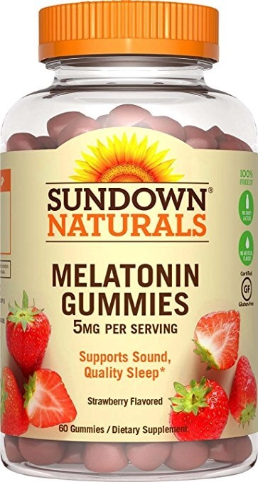 Melatonina 5mg, 60 gomas, Sundowns