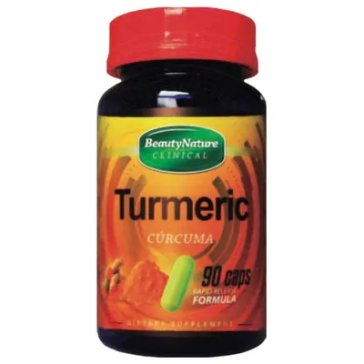 Turmeric Cúrcuma, 90 Cápsulas, Beauty Nature