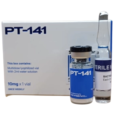 PT-141 (Bremelanotida), 10mg, com Água Bacteriostática, Oxygen