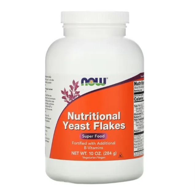 Flocos de Levedura Nutricional, Yeast Flakes, 284g, Now