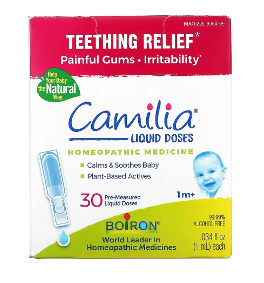 Camilia Alívio da Dentição 1 Mês+, 30 Doses Líquidas, 1ml, Boiron