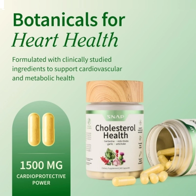 Cholesterol Health, Suporte ao Colesterol, 1500mg, 60 Cápsulas, Snap