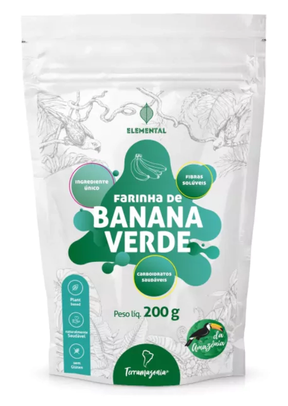 Farinha de Banana Verde, 200g, Terramazonia