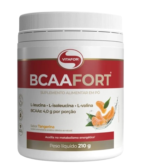 BCAA Fort, 210g Sabor Tangerina, Vitafor