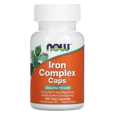 Complexo de Ferro, 100 Cápsulas, Now