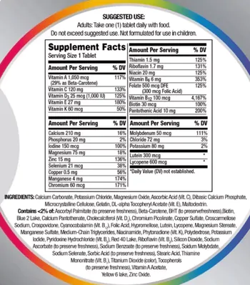 Centrum Minis, Men 50+, 160 Comprimidos, Importado