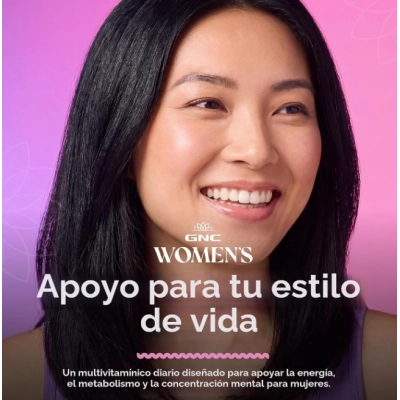 Multivitamínico Feminino, Energia e Metabolismo, 180  Cápsulas, GNC