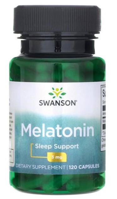 Melatonina, 3mg, 120 Cápsulas, Swanson