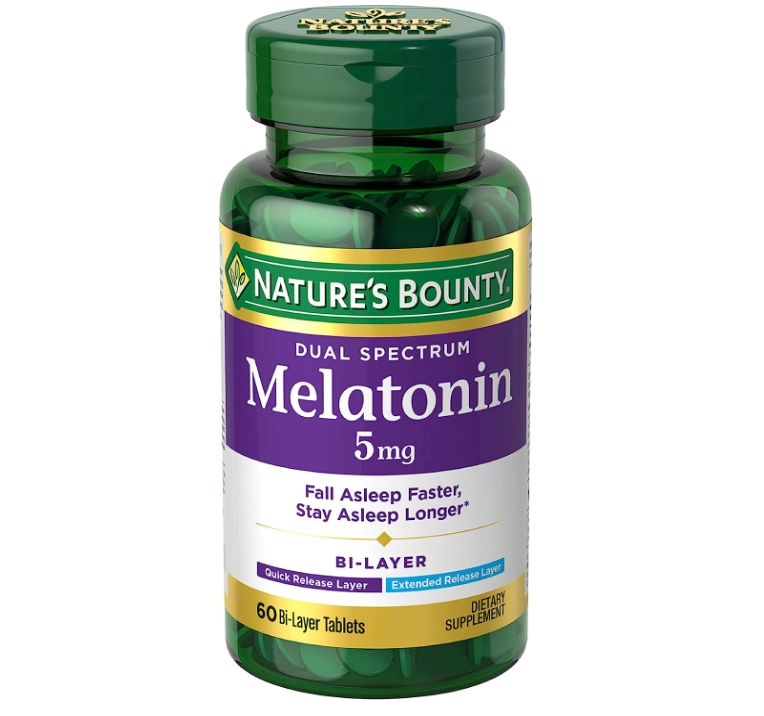 Melatonina 5mg Bi-Layer, 60 Comprimidos, Nature's Bounty