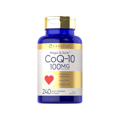 CoQ-10, 100mg, 240 Softgels, Carlyle