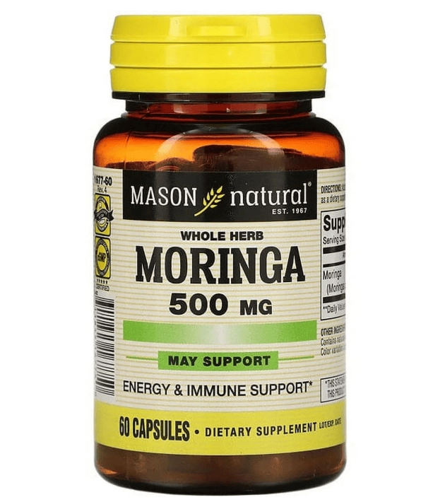 Moringa 500mg, 60 Cápsulas, Mason Natural