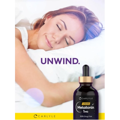 Melatonina líquida 1mg, 118ml Sabor Frutas Vermelha, Carlyle