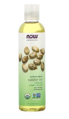 Óleo de Rícino Orgânico Certificado, 237ml, Now