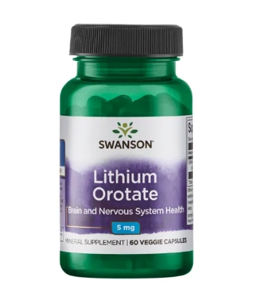 Ultra Orotate De Lithium, 5Mg, 60 Cápsulas, Swanson