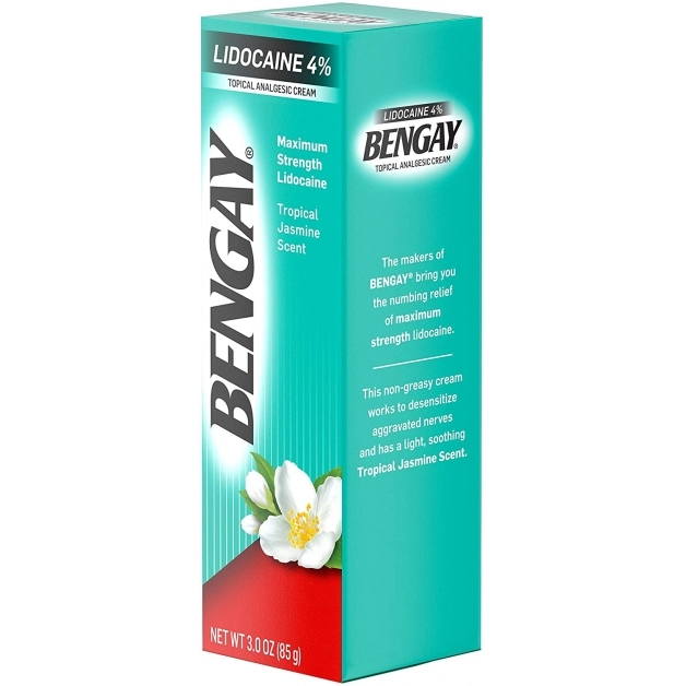 Pomada Bengay, Creme de lidocaína. 85g