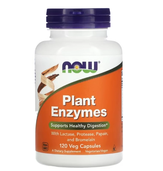 Plant Enzymes, Enzimas Vegetais, 120 Cápsulas, Now