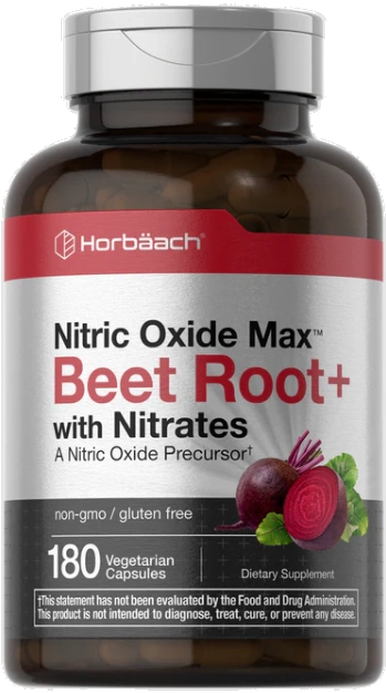 Óxido Nítrico Max com Raiz de Beterraba, Beet Root, 180 Cápsulas, Horbaach