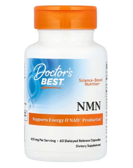 NMN 400mg, 60 Cápsulas, Doctor's Best
