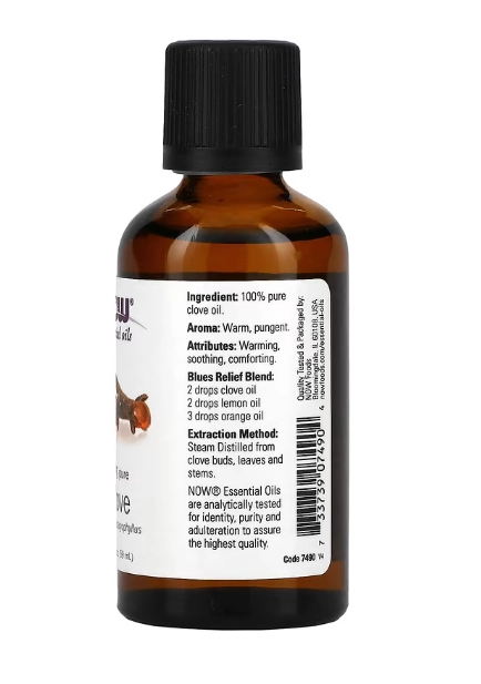 Óleo Essencial, Cravo, 59ml, Now