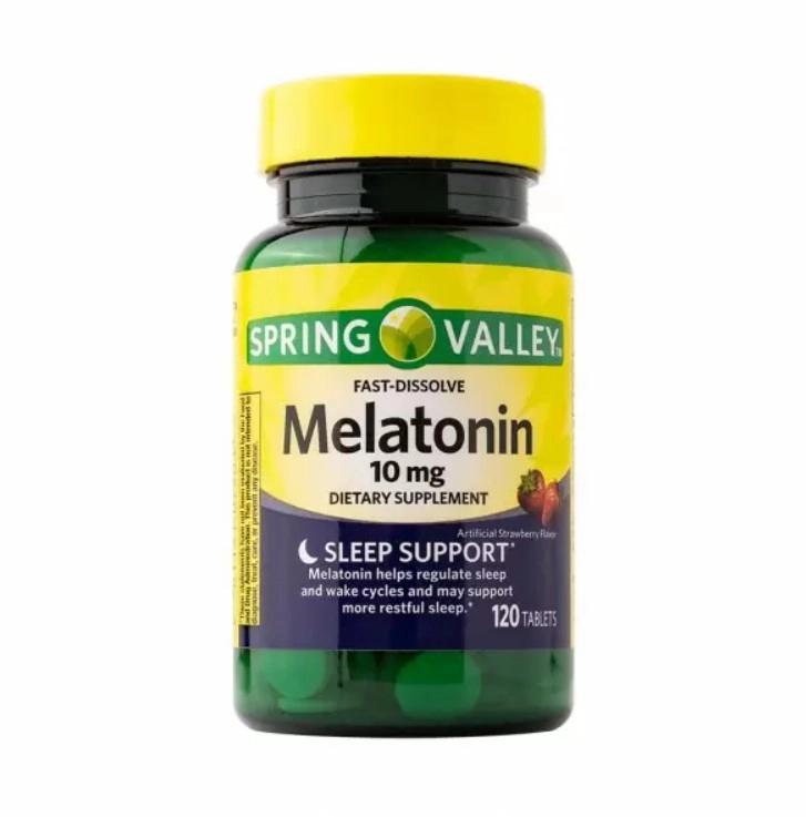 Melatonina 10mg, Sublingual, 120 comprimidos, Spring Valley