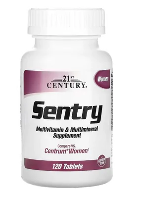 Sentry Women, Multivitamínico Feminino, 120 Comprimidos, 21st Century