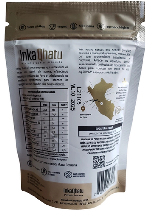 Três Raízes Nativas, 100g, Inka Qhatu