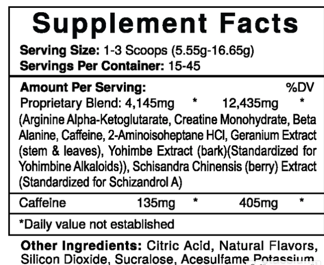 Pré-treino Jack3d, 250g Sabor Fruit Punch, Hi-Tech Pharma