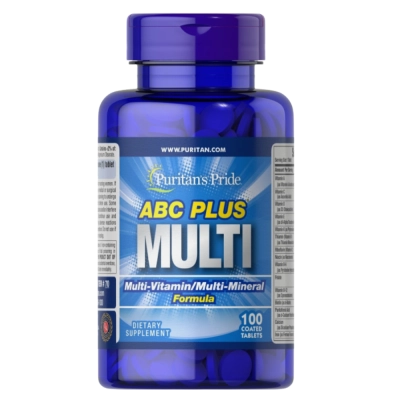 ABC Plus Multivitamínico e Multimineral Completo, Energia e Imunidade, 100 Caplets, Puritan’s Pride