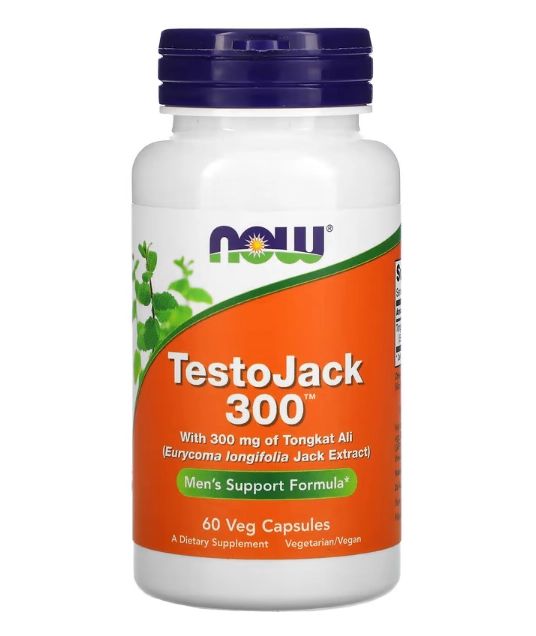 TestoJack, 300mg, 60 Cápsulas, Now