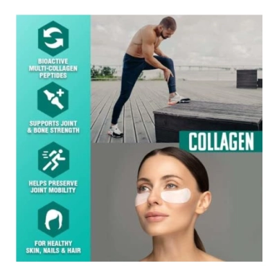 Collagen, Peptídeos de Colágeno Bioativos, 120 Cápsulas, Nutrex