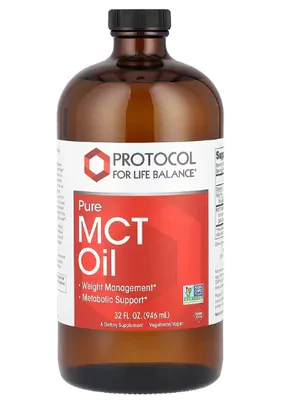 Óleo MCT puro, 946ml, Protocol for Life Balance