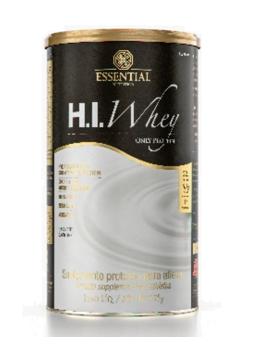 H.I. Whey, Blend de Puro Whey Protein Hidrolisado e Isolado, 375g Sem Sabor, Essential Nutrition